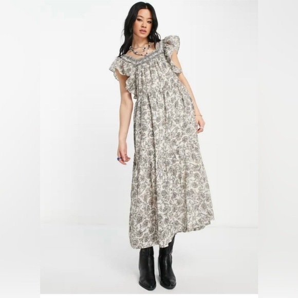 Free People Bonita Midi Dress - Picture 1 of 4